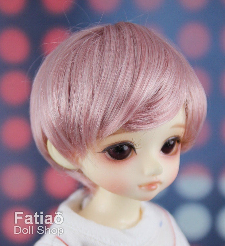 Fatiao - New Dolls Wig Dollfie Yo-SD 1/6 BJD 6-7" size - Deep Pink