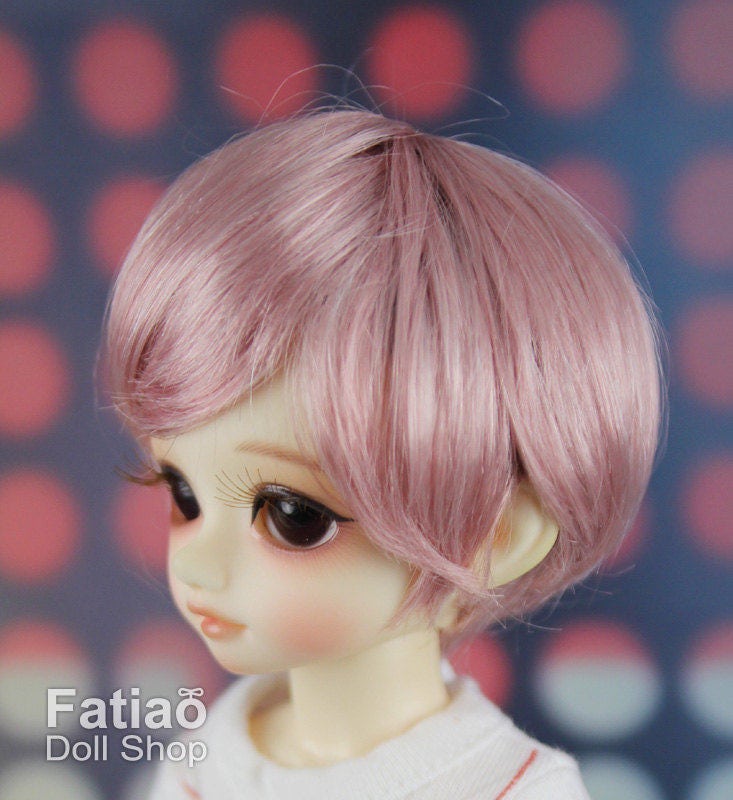 Fatiao - New Dolls Wig Dollfie Yo-SD 1/6 BJD 6-7" size - Deep Pink