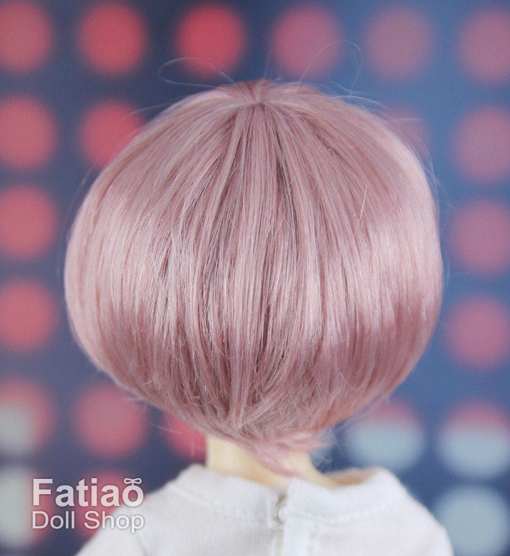 Fatiao - New Dolls Wig Dollfie Yo-SD 1/6 BJD 6-7" size - Deep Pink