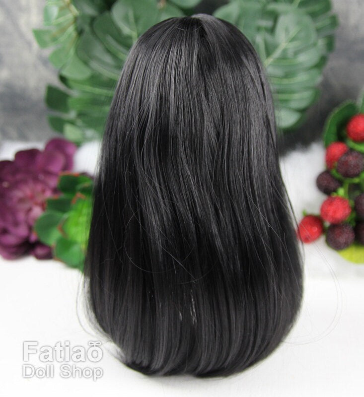 Fatiao - BJD Dollfie Lati Yellow Pukifee 5-6" Doll Wig - Black