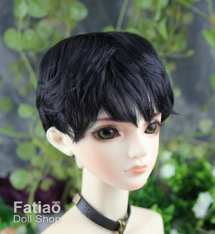 Fatiao - New Dollfie SD 1/3 BJD Dolls Wig size 8-9" - Black