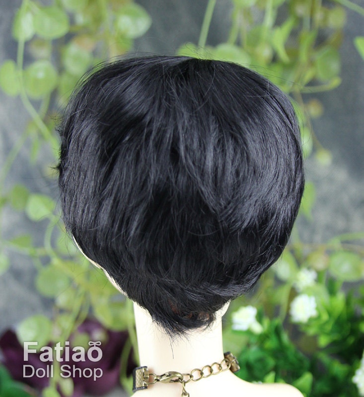 Fatiao - New Dollfie SD 1/3 BJD Dolls Wig size 8-9" - Black