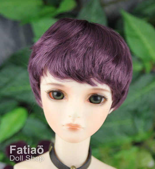 Fatiao - New Dollfie SD 1/3 BJD Dolls Wig size 8-9" - eggplant