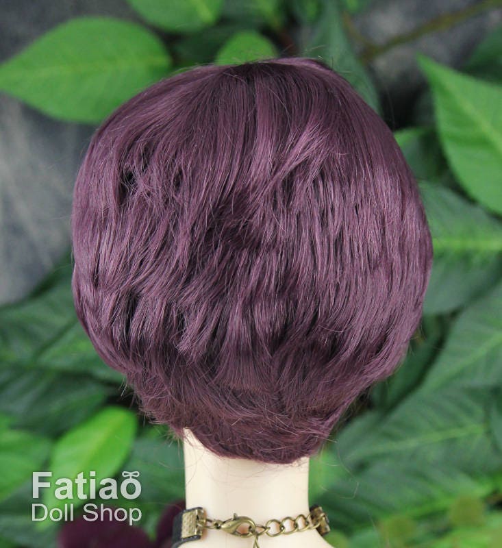 Fatiao - New Dollfie SD 1/3 BJD Dolls Wig size 8-9" - eggplant