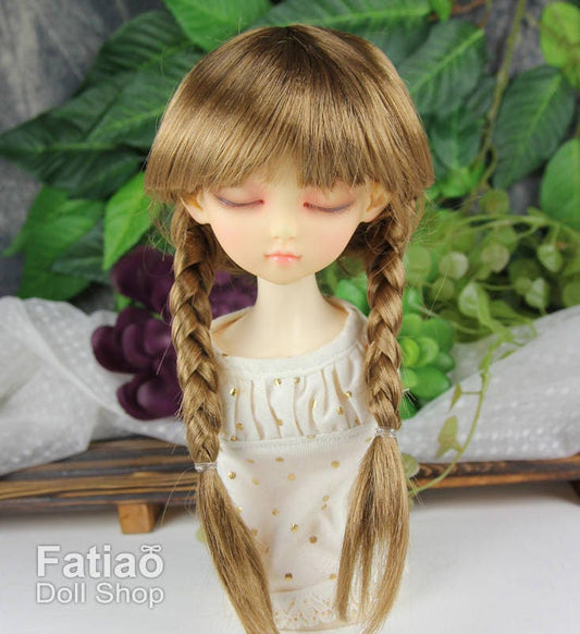 Fatiao - New Dollfie MSD Kaye Wiggs 1/4 BJD Size 7-8 inch - Latte Dolls Wig