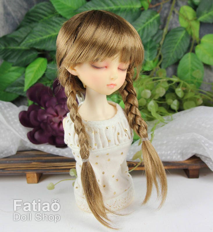 Fatiao - New Dollfie MSD Kaye Wiggs 1/4 BJD Size 7-8 inch - Latte Dolls Wig