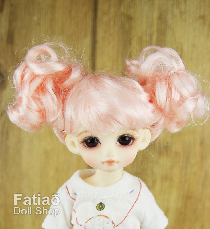 Fatiao - New Dolls Wig Dollfie Yo-SD 1/6 BJD 6-7" size - Light Pink
