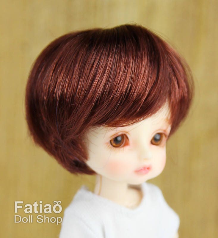 Fatiao - New BJD Dollfie pukipuki BF Pocket 3-4" Doll Wig - Chocolate