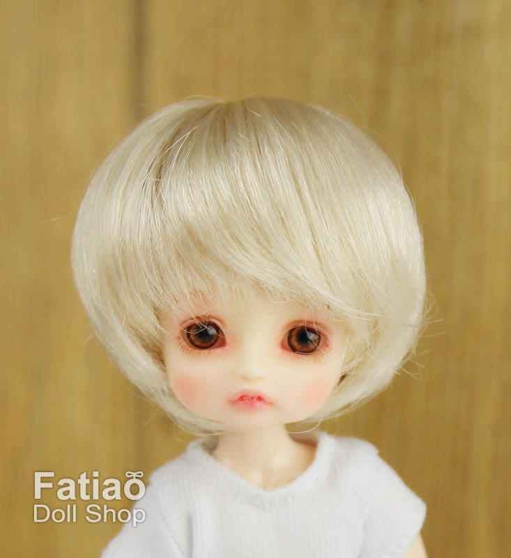 Fatiao - New BJD Dollfie pukipuki BF Pocket 3-4" Doll Wig - Blonde