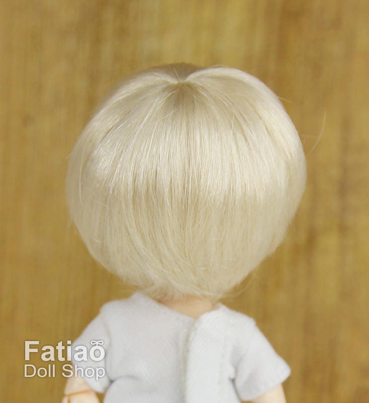 Fatiao - New BJD Dollfie pukipuki BF Pocket 3-4" Doll Wig - Blonde