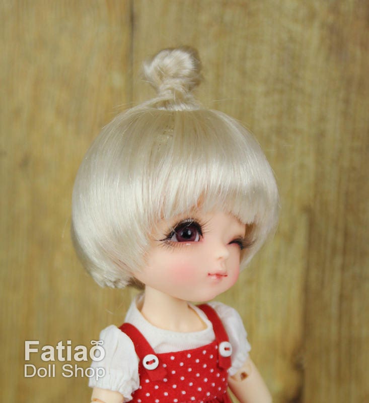 Fatiao - BJD Dollfie Lati Yellow Pukifee 5-6" Doll Wig Blonde