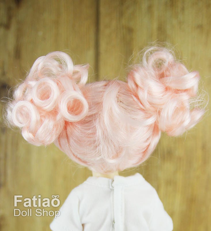 Fatiao - New Dolls Wig Dollfie Yo-SD 1/6 BJD 6-7" size - Light Pink