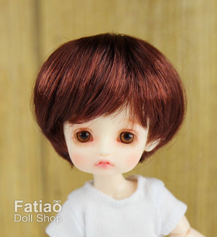 Fatiao - New BJD Dollfie pukipuki BF Pocket 3-4" Doll Wig - Chocolate