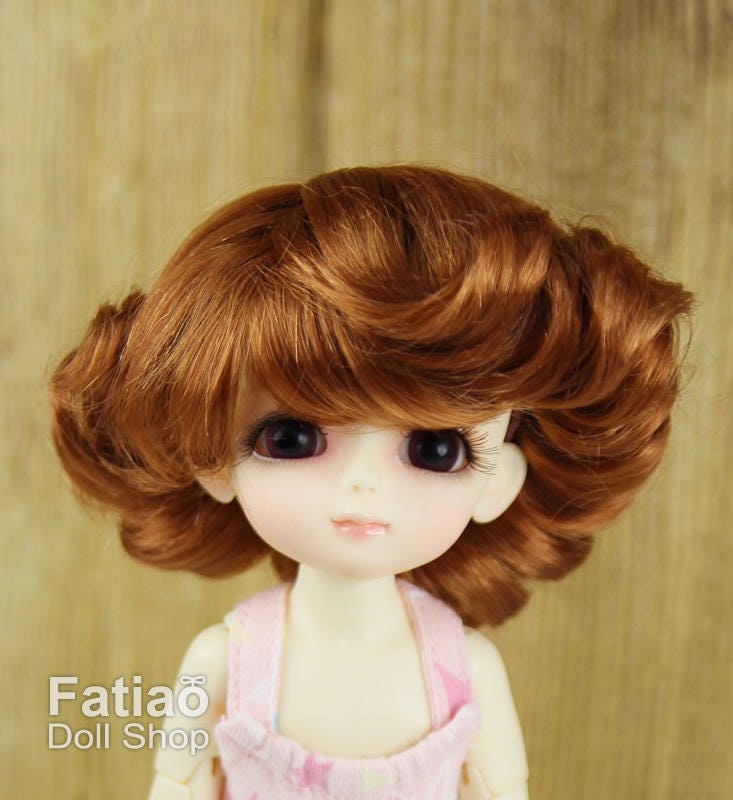 Fatiao - BJD Dollfie Lati Yellow Pukifee 5-6" Angel Doll Wig Caramel