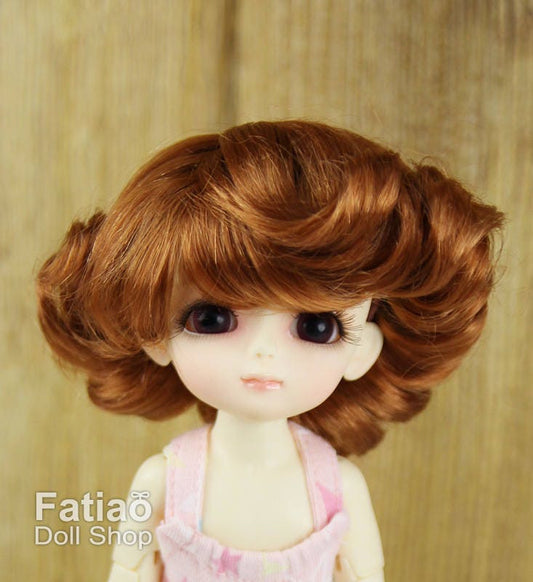 Fatiao - BJD Dollfie Lati Yellow Pukifee 5-6" Angel Doll Wig Caramel