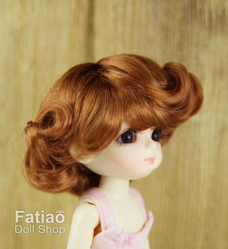 Fatiao - BJD Dollfie Lati Yellow Pukifee 5-6" Angel Doll Wig Caramel