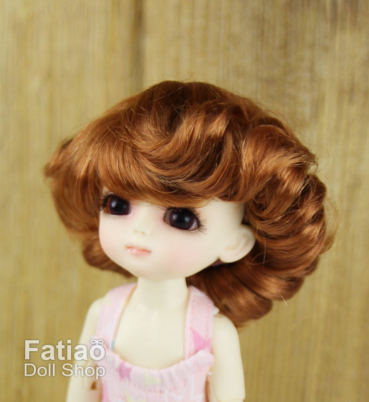 Fatiao - BJD Dollfie Lati Yellow Pukifee 5-6" Angel Doll Wig Caramel