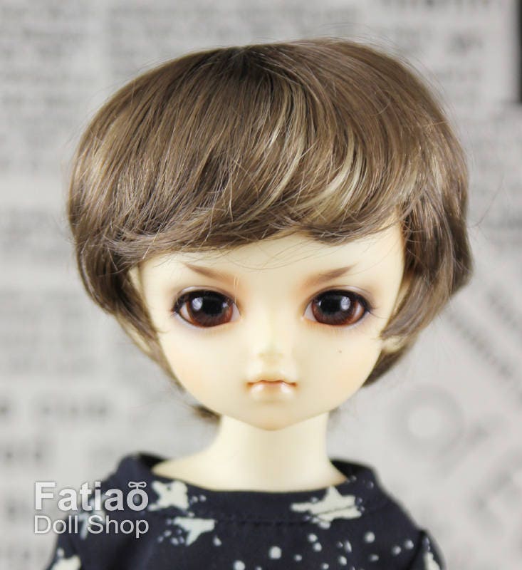 Fatiao - New Dollfie Yo-SD 1/6 BJD - Dolls Wig 6-7 inch - Umber & Baby Brown