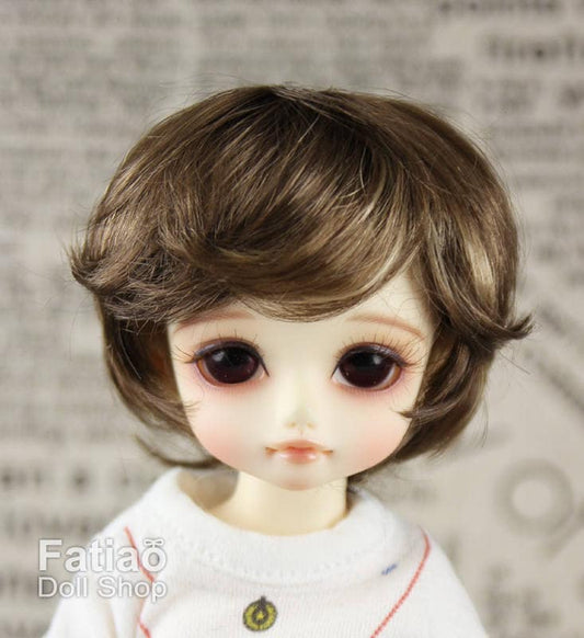 Fatiao - New Dollfie Yo-SD 1/6 BJD - Dolls Wig 6-7 inch - Umber & Baby Brown