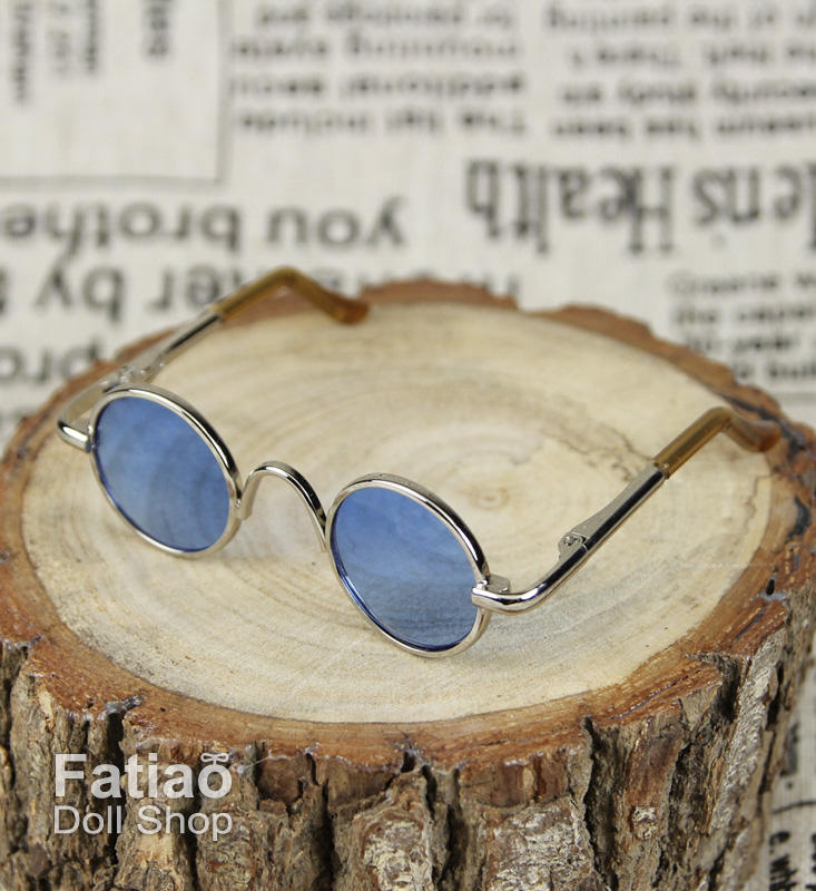 New fashion Dolls sunglasses Glasses fit 1/3 BJD SD Super Dollfie - blue