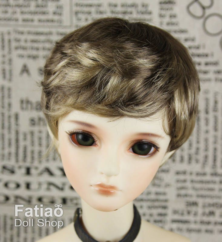 Fatiao - New Dollfie SD 1/3 BJD Dolls Wig size 8-9" - Umber & Baby Brown