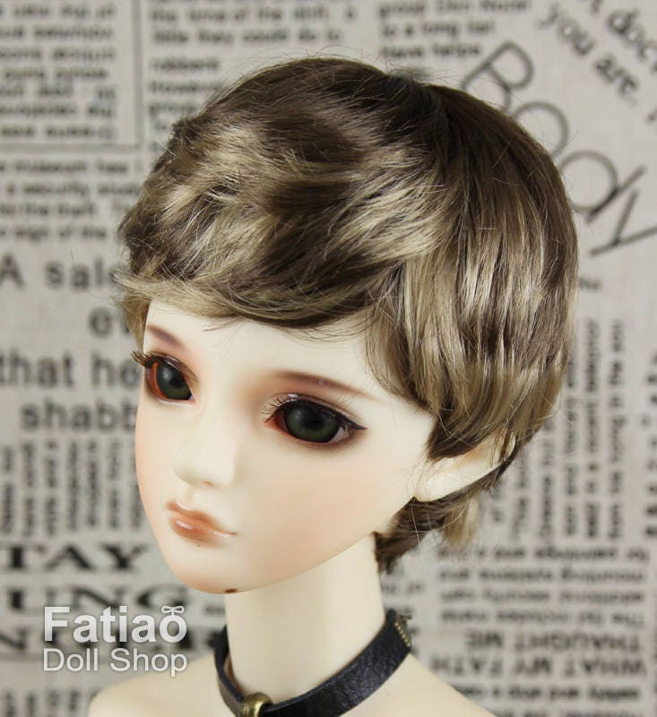 Fatiao - New Dollfie SD 1/3 BJD Dolls Wig size 8-9" - Umber & Baby Brown