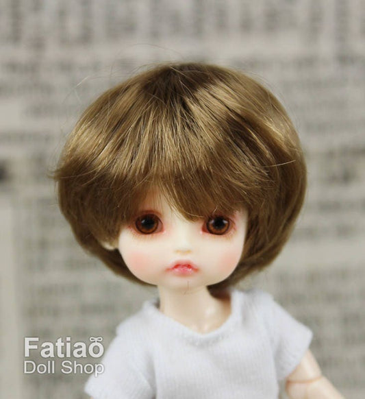 Fatiao - New BJD Dollfie pukipuki BF Pocket 3-4" Doll Wig - Latte