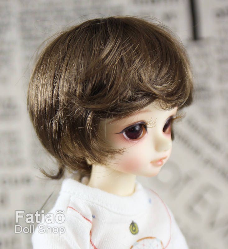 Fatiao - New Dollfie Yo-SD 1/6 BJD - Dolls Wig 6-7 inch - Umber & Baby Brown