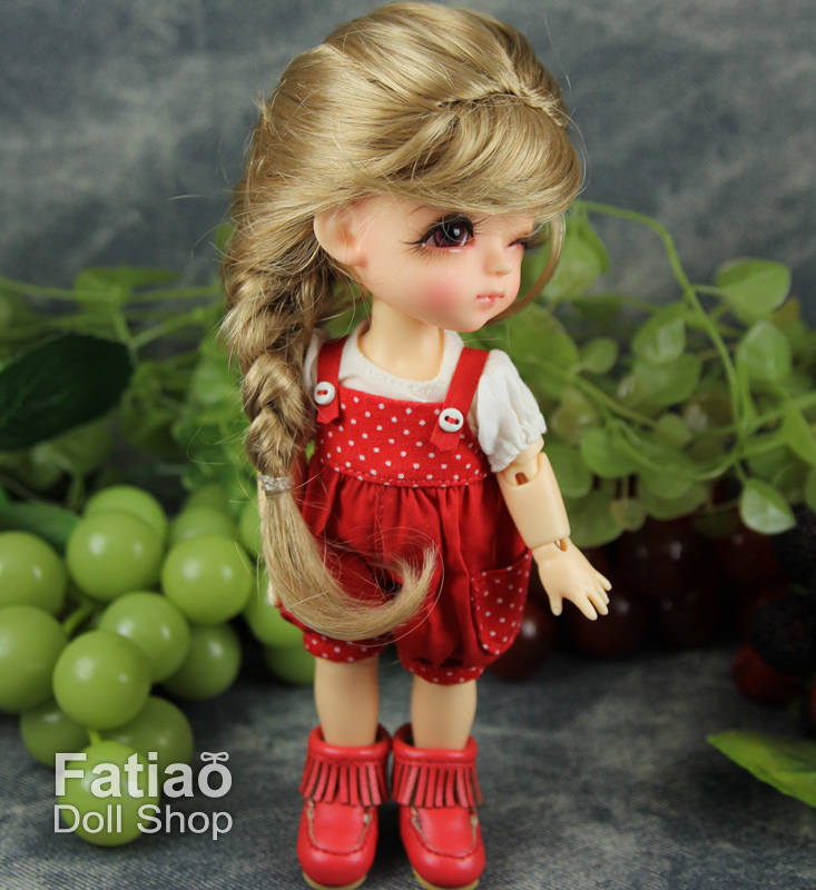 Fatiao - BJD Dollfie Lati Yellow Pukifee 5-6" Doll Wig - Baby Brown