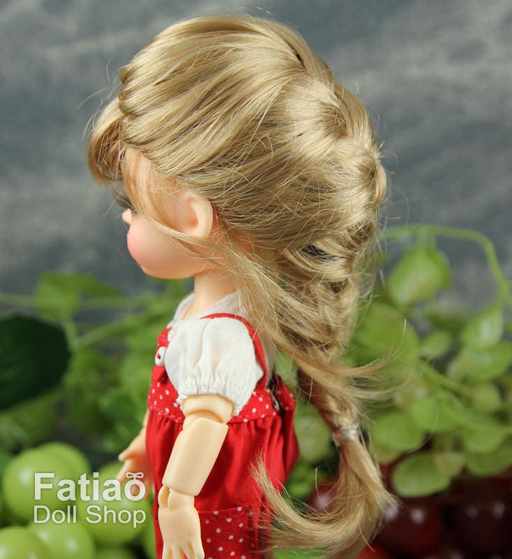 Fatiao - BJD Dollfie Lati Yellow Pukifee 5-6" Doll Wig - Baby Brown