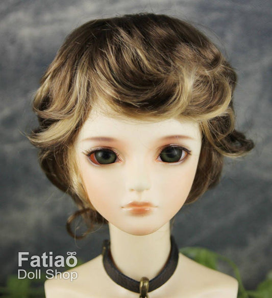Fatiao - New Dollfie SD 1/3 BJD Dolls Wig size 8-9" - Umber & Baby Brown