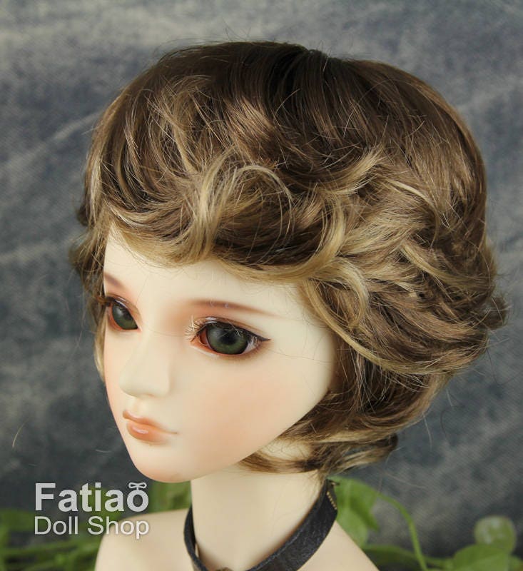 Fatiao - New Dollfie SD 1/3 BJD Dolls Wig size 8-9" - Umber & Baby Brown