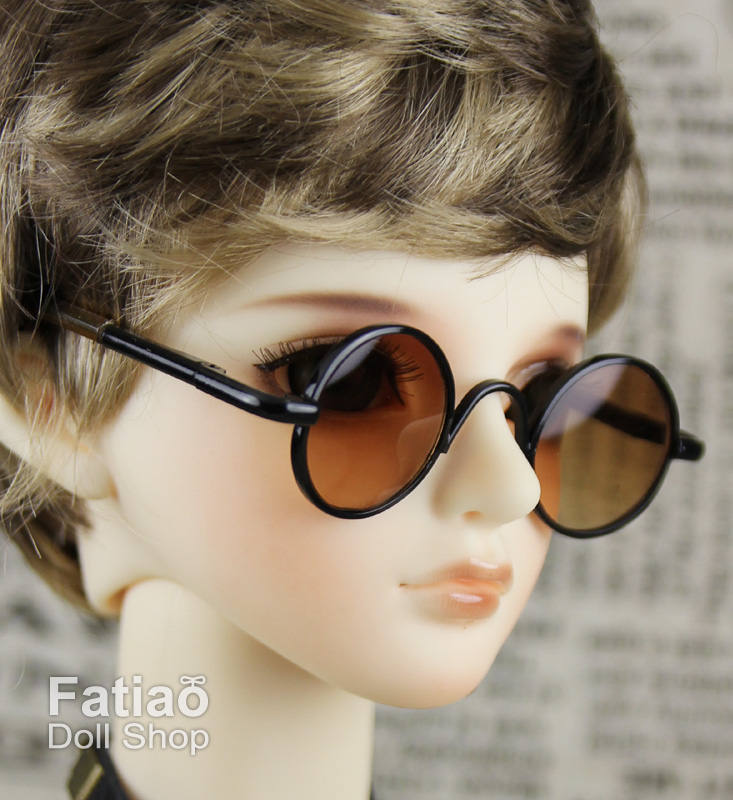 New fashion Dolls sunglasses Glasses fit 1/3 BJD SD Super Dollfie - Tea BK