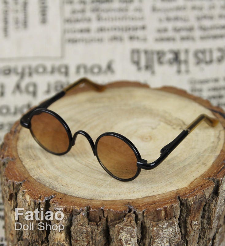 New fashion Dolls sunglasses Glasses fit 1/3 BJD SD Super Dollfie - Tea BK