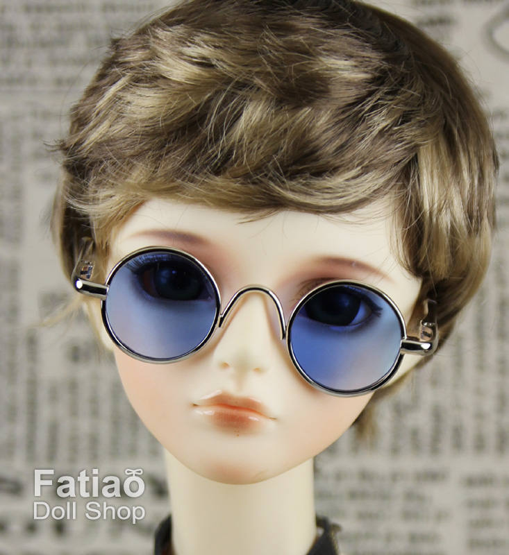 New fashion Dolls sunglasses Glasses fit 1/3 BJD SD Super Dollfie - blue