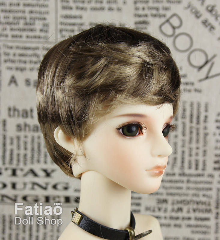 Fatiao - New Dollfie SD 1/3 BJD Dolls Wig size 8-9" - Umber & Baby Brown