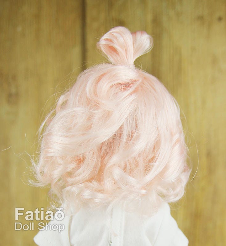 Fatiao - New Dolls Wig Dollfie Yo-SD 1/6 BJD 6-7" size - Light Pink