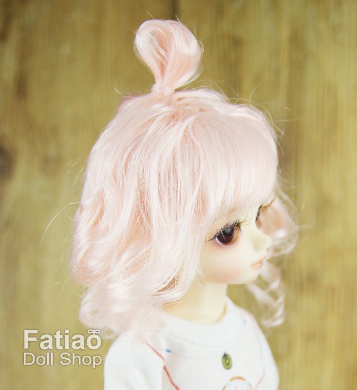 Fatiao - New Dolls Wig Dollfie Yo-SD 1/6 BJD 6-7" size - Light Pink