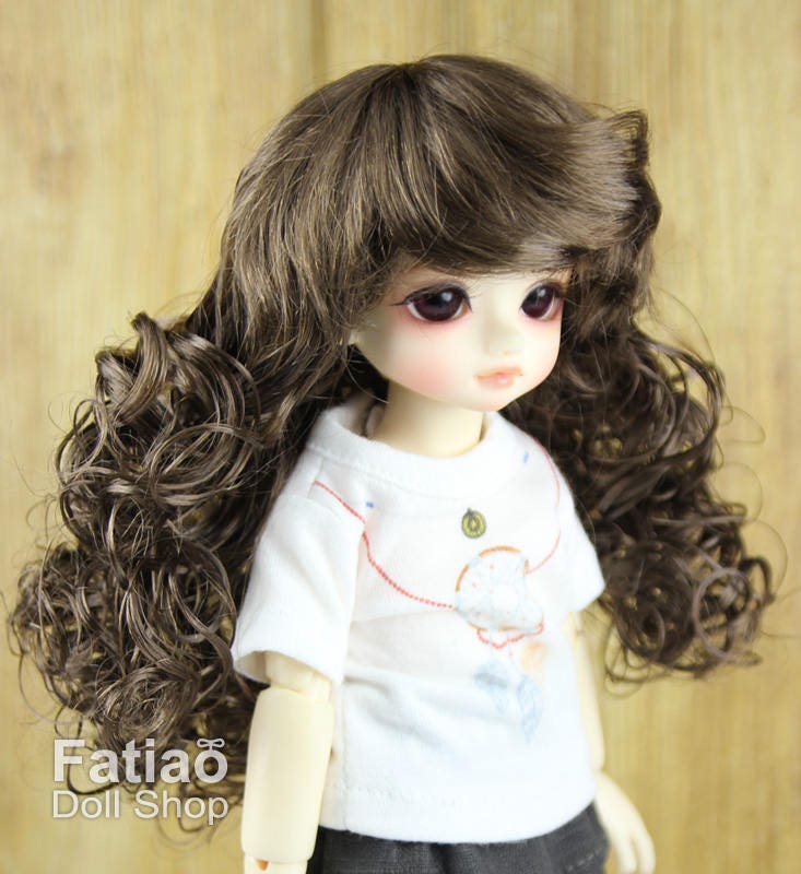 Fatiao - New Dollfie Yo-SD 1/6 BJD - Dolls Wig 6-7 inch - Dark Brown