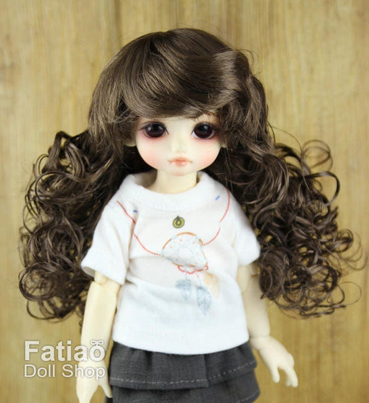 Fatiao - New Dollfie Yo-SD 1/6 BJD - Dolls Wig 6-7 inch - Dark Brown