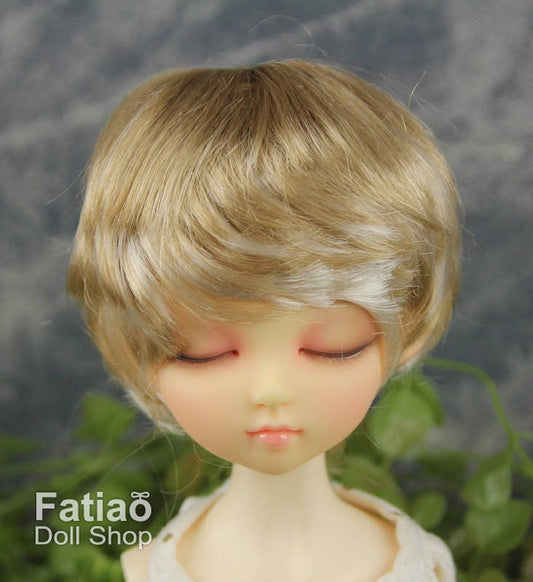 Fatiao - New Dollfie MSD Kaye Wiggs 1/4 BJD Size 7-8 inch - Latte & Blonde Dolls Wig