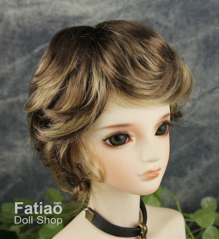 Fatiao - New Dollfie SD 1/3 BJD Dolls Wig size 8-9" - Umber & Baby Brown