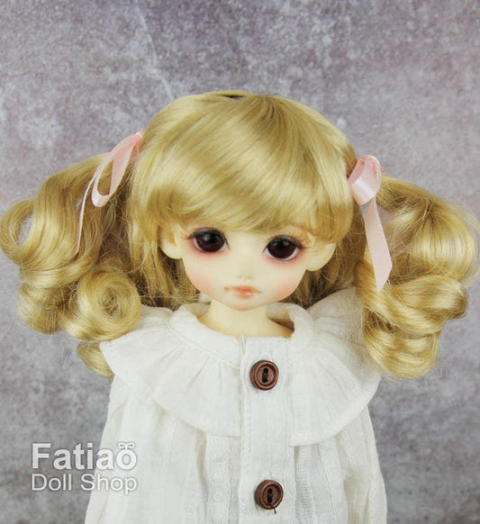 Fatiao - New Dolls Wig Dollfie Yo-SD 1/6 BJD 6-7" size Cream gold