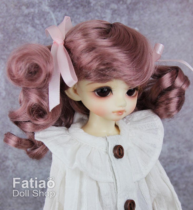 Fatiao - New Dolls Wig Dollfie Yo-SD 1/6 BJD 6-7" size - Deep Pink