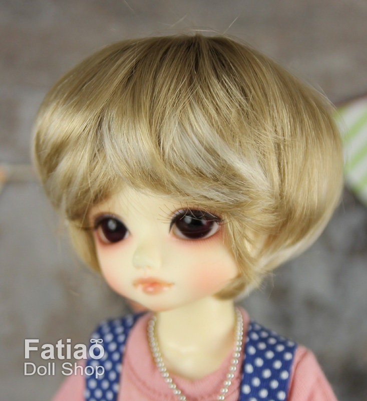 Fatiao - New Dollfie Yo-SD 1/6 BJD - Dolls Wig 6-7 inch - Latte & Blonde