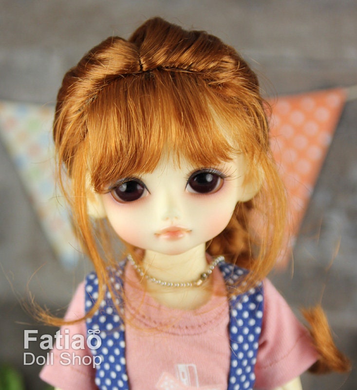 Fatiao - New Dollfie Yo-SD 1/6 BJD - Dolls Wig 6-7 inch - Caramel