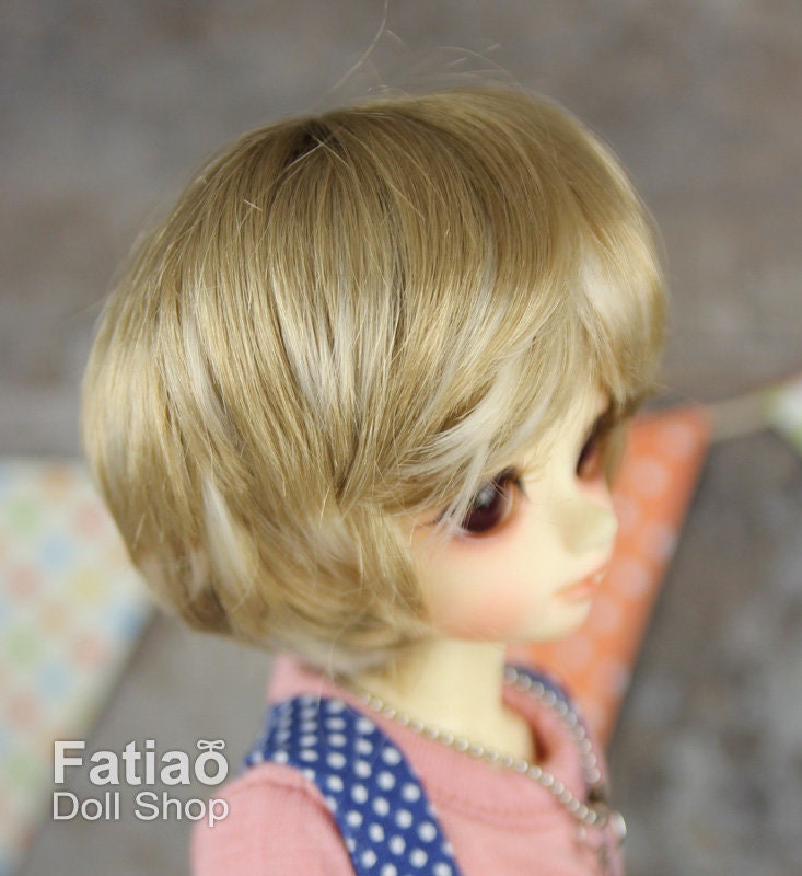 Fatiao - New Dollfie Yo-SD 1/6 BJD - Dolls Wig 6-7 inch - Latte & Blonde