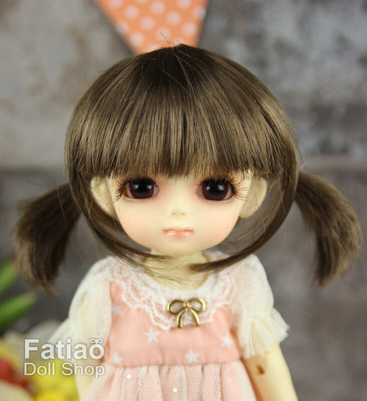 Fatiao - BJD Dollfie Lati Yellow Pukifee 5-6" Doll Wig - umber