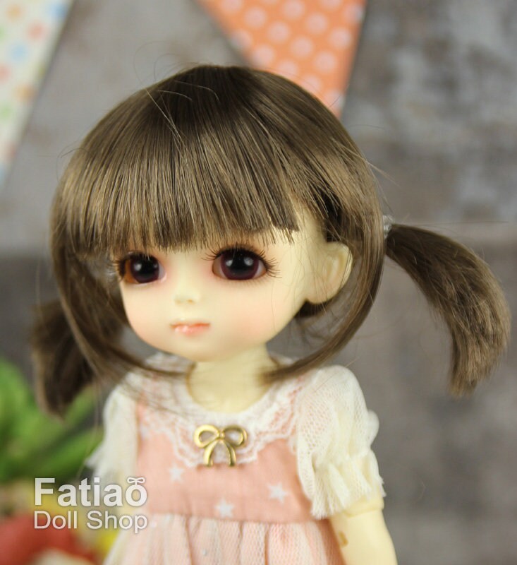 Fatiao - BJD Dollfie Lati Yellow Pukifee 5-6" Doll Wig - umber