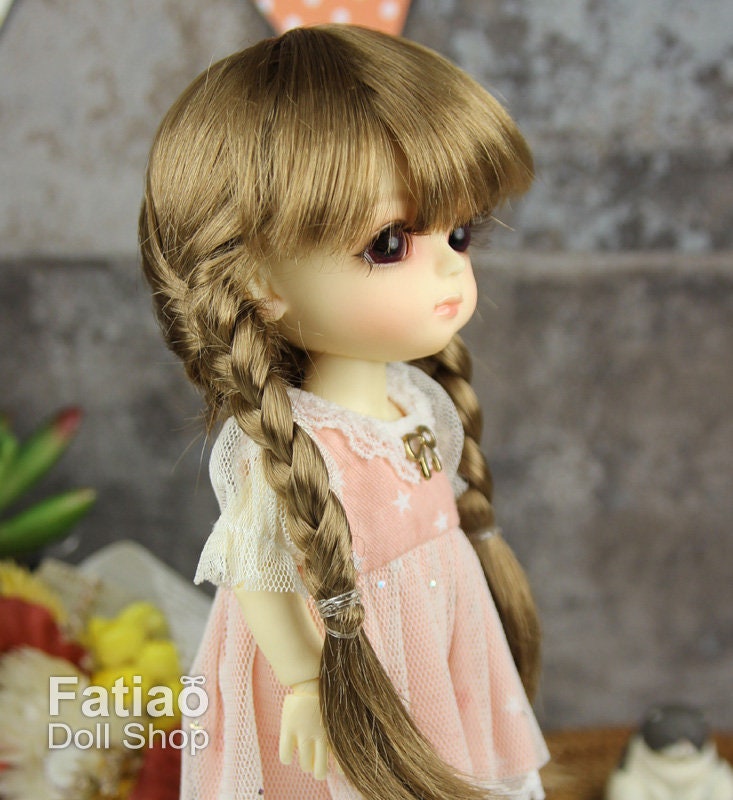 Fatiao - BJD Dollfie Lati Yellow Pukifee 5-6" Doll Wig - Latte